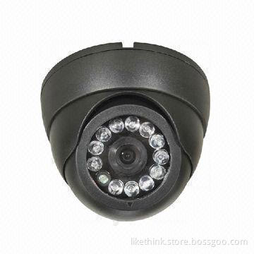 IR LED Dome Camera with High Definition Dome Camera, 700TVL Resolution and 12-piece of IR LEDs